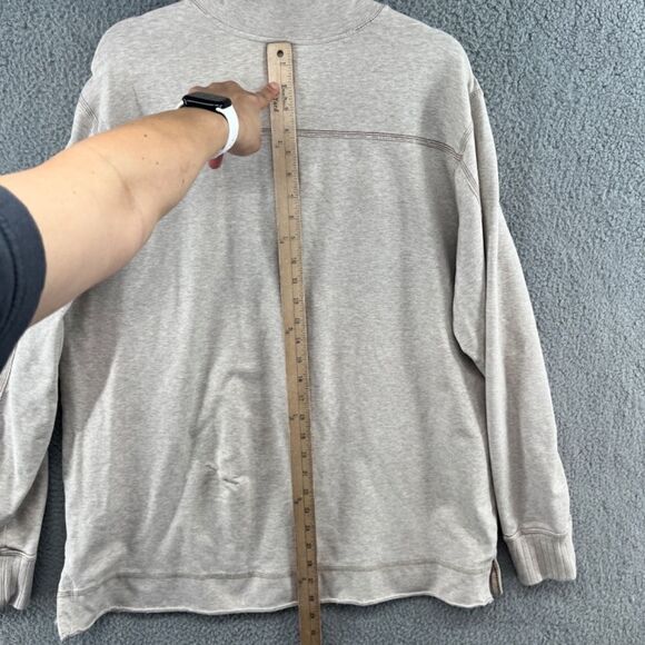 Jeremiah Taylor Quarter Button Pullover Beige Mock-Neck Sweater XL - Picture 9 of 14